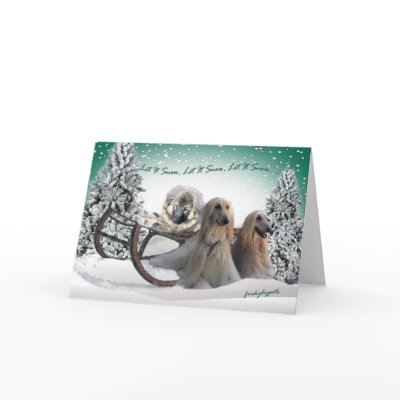 AFGHAN LET IT SNOW, LET IT SNOW CARDS by friskybiz