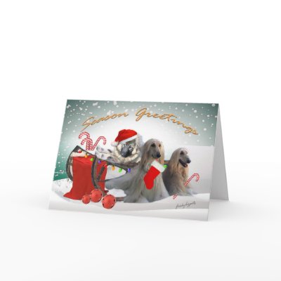 Afghan Season Greetings Cards by friskybiz