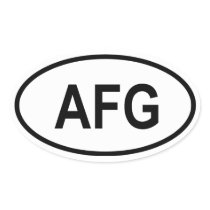 Afghanistan "AFG" Sticker