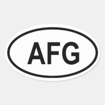 Afghanistan "AFG" Sticker