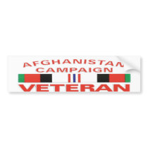 AFGHANISTAN CAMPAIGNBUMP STICKER BUMPER STICKERS