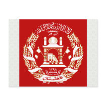 Afghanistan Coat of Arms detail Post Cards
