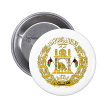 Afghanistan Coat Of Arms Pinback Buttons