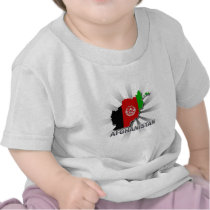 Afghanistan Flag Map 2.0 T-shirt