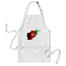 Afghanistan flag map aprons