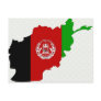 Afghanistan Flag Map full size Postcards