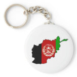 Afghanistan Flag Map Key Chains