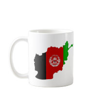 Afghanistan flag map mugs
