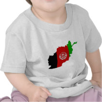 Afghanistan flag map shirts