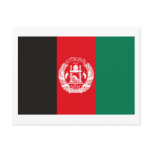 Afghanistan Flag Postcard
