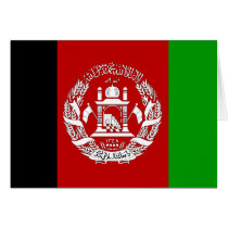 Afghanistan High quality Flag Card