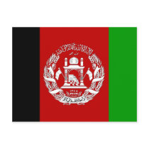 Afghanistan High quality Flag Postcards