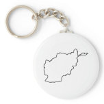 Afghanistan Map Key Chain