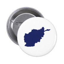 Afghanistan Map Pinback Button