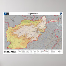 Afghanistan Map Print