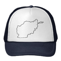 Afghanistan Map Trucker Hat