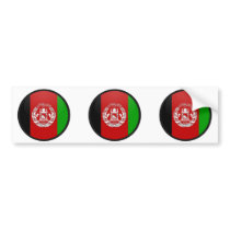 Afghanistan quality Flag Circle Bumper Stickers