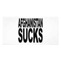 Afghanistan Sucks Customised Photo Card