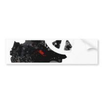 Afghanistan Trendy Peace Sign with Afghan map Bumper Sticker