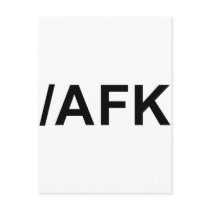/AFK - Away From Keyboard Postcards