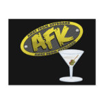 AFK Martini Postcard