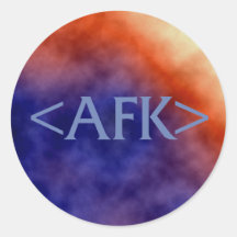 AFK ROUND STICKERS
