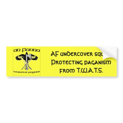 afpic3, AF undercover squadProtecting paganism ... Bumper Stickers by GeorginaBass