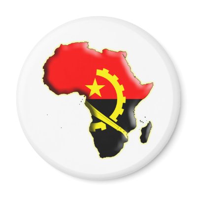 AFRICA: ANGOLA FRIDGE MAGNETS by heartofearth