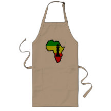 Africa Black King Chess Piece Aprons