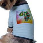 Africa Continent Flag Map 2 pet clothing