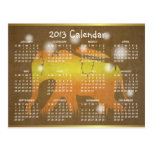 Africa Elephant 2013 Calendar New Year Postcard