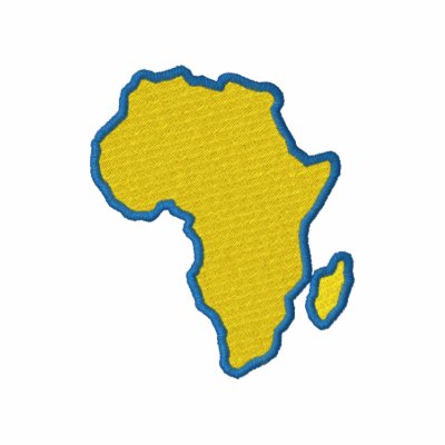 Africa Embroidered Polo Shirt by ZazzleEmbroidery