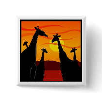 Africa-Giraffes Pinback Button