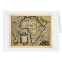 Africa Map By Ortelius 1570 Cards