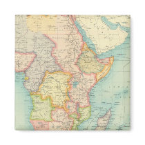 Africa Map with shipping routes Refrigerator Magnets