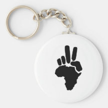 Africa Peace Keychain