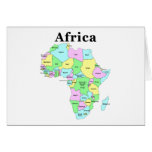 Africa - Political Map cards