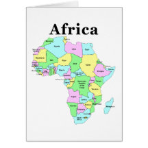 Africa - Political Map Cards