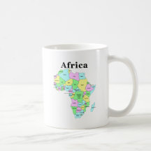Africa - Political Map Mug