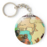 AFRICA RETRO MAP KEYCHAIN