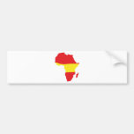 africa shape spain flag bumper stickers