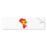 africa shape spain soccer flag bumper stickers