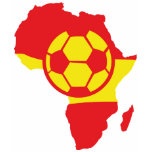 africa shape spain soccer flag t-shirts