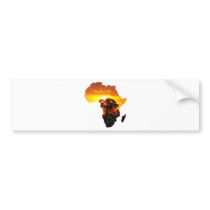Africa tree bumper stickers