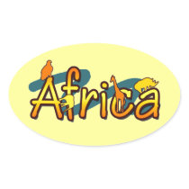 Africa trendy cool and fun design safari stickers