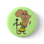Africa Vintage Travel Souvenir Caricature Art