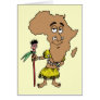 Africa Vintage Travel Souvenir Caricature Art