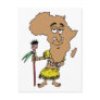 Africa Vintage Travel Souvenir Caricature Art