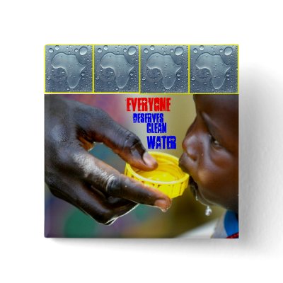 Africa-water Pinback Buttons by fashionista12109