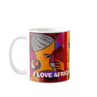 african, african1, TWO FACE, AFRICA, I LOVE AFRICA Mugs by adeolagbadamosi